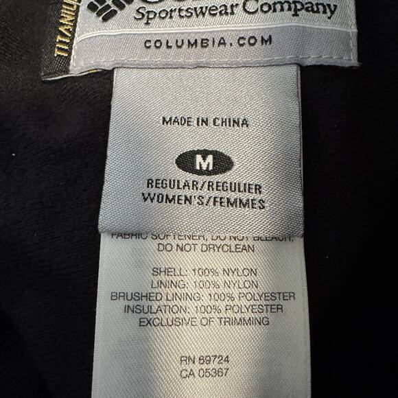 Columbia Beige Snow Pants Womens Medium Omni Tech Titanium Waterproof Breathable - Picture 4 of 6